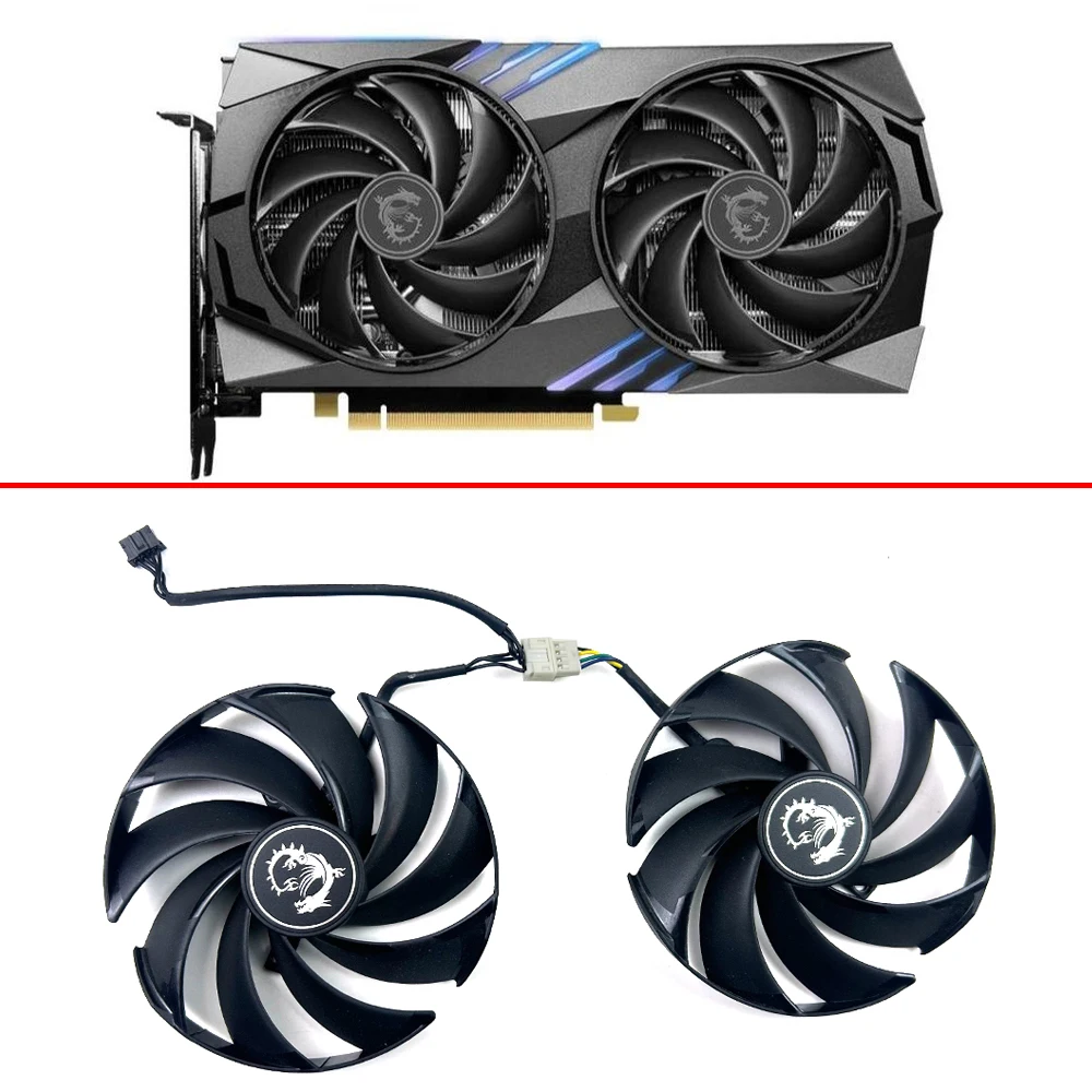 NEW Cooling Fan 95mm 4pin PLD10010S12HH RTX4060 GPU FAN For MSI GeForce RTX 4060 Ti GAMING video card fan