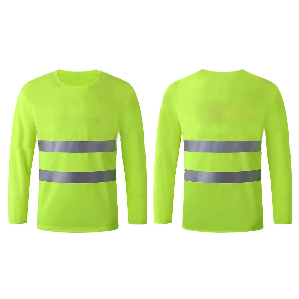 Security Reflective Long-Sleeved T-Shirt Work Clothes Traffic Construction Safety Clothes Male and Female Manager Worker Workshop Work Clothes