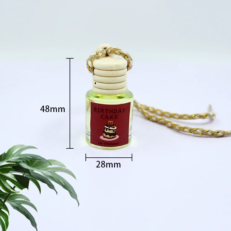 Universal Car Essential Oil Diffuser Air Freshener Hanging Perfume Bottle Auto Interior Rearview Mirror Ornament Hanging Pendant