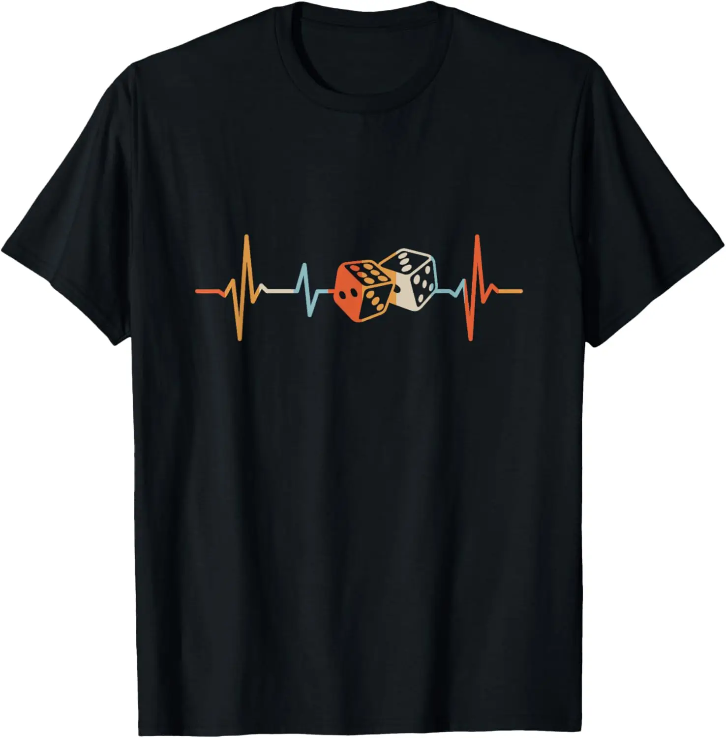 Board Game Heartbeat Dice Women's Tee Vintage Clothes Short Sleeve Print Women Tee Streetwear Summer Y2K Minimalist Stylish Top