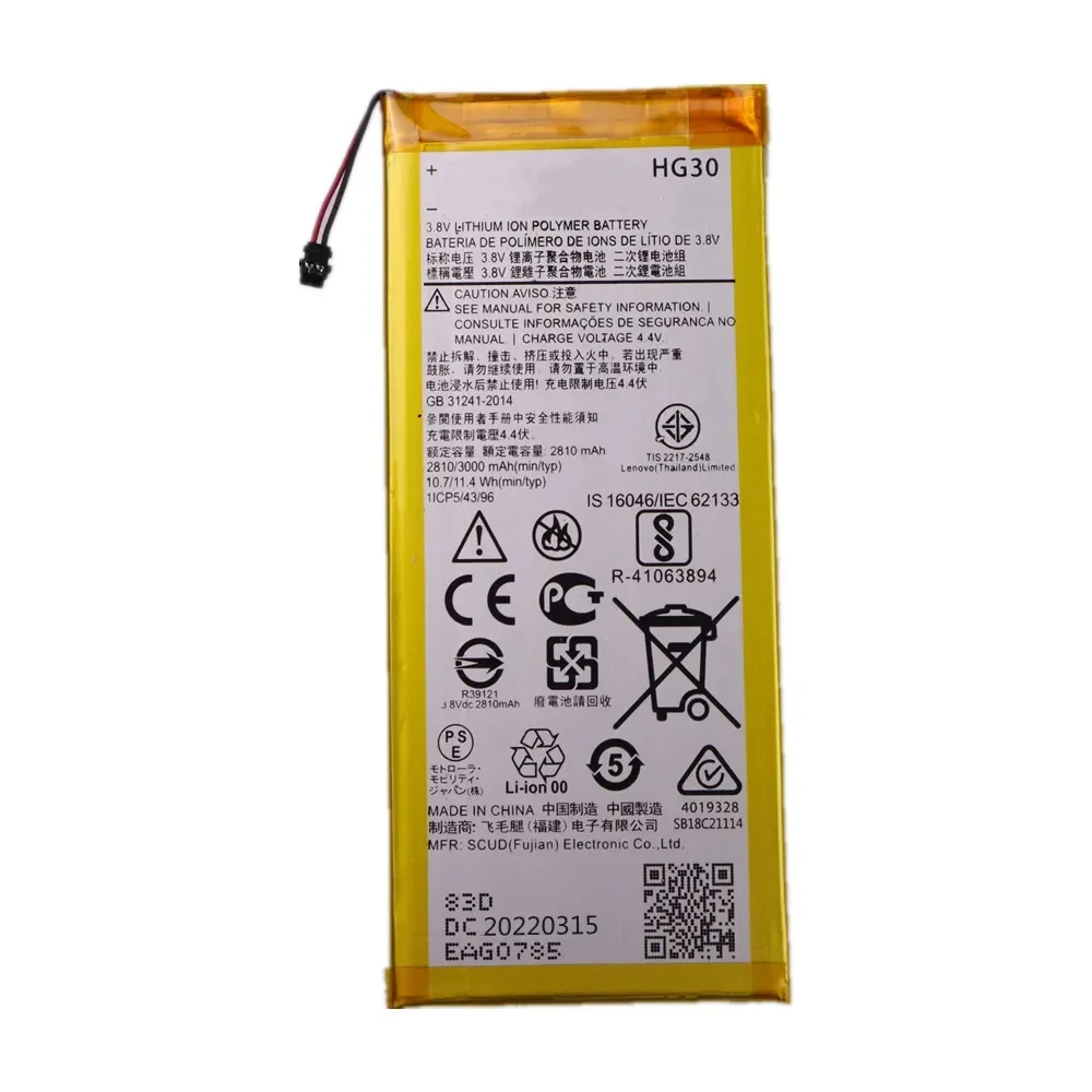 3000mAh HG30 Battery For Motorola Moto G5s Plus XT1791 XT1792 XT1793 XT1794 XT1795 XT1805 High Quality Bateria Battery