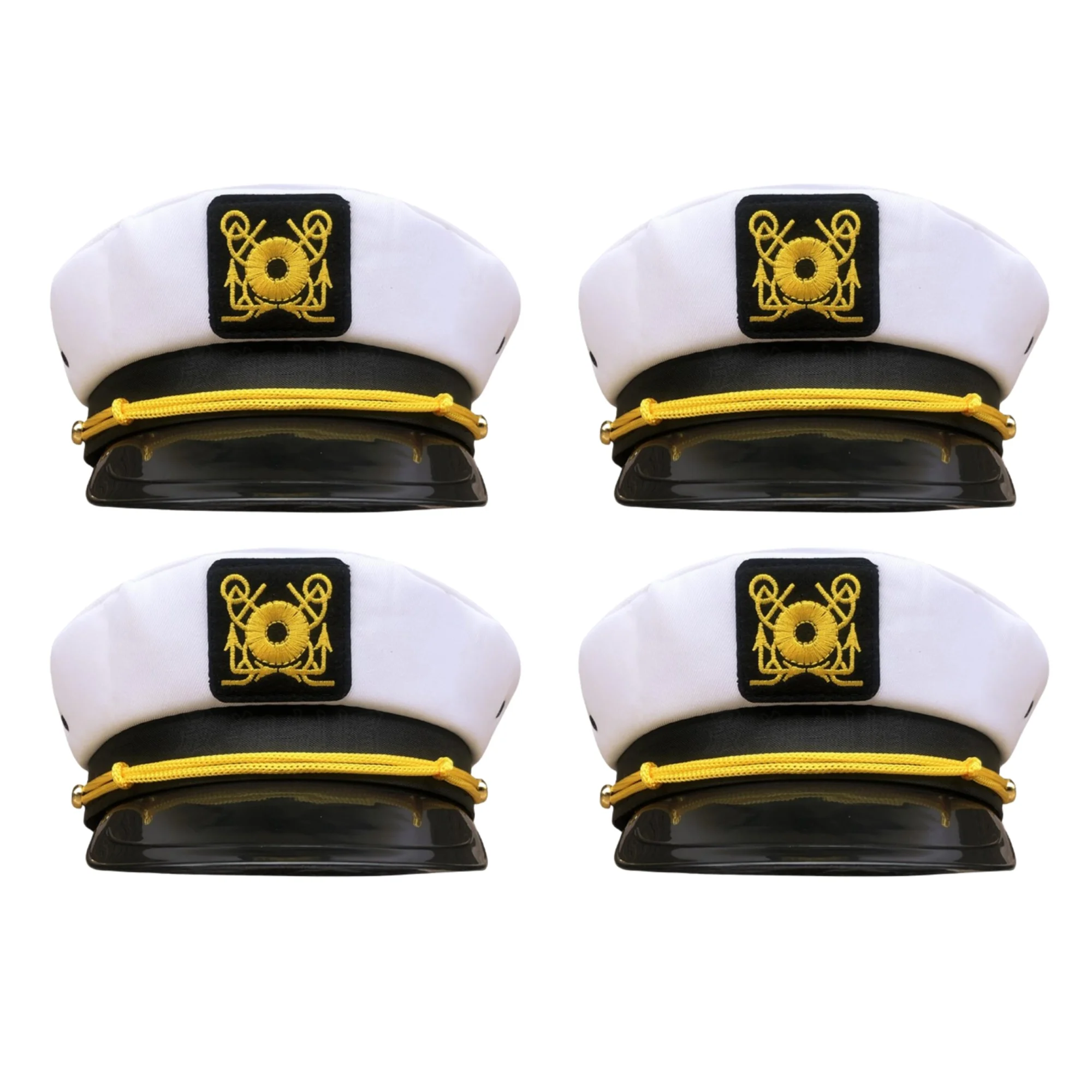 HongLuan – chapeau de capitaine de Cosplay blanc réglable, costume pour la plage, la femme d'halloween, accessoires de Festivals Rave et casquettes de fête pour hommes