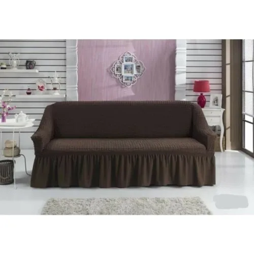 Şebnem Gossamer Cotton 2 Personality Skirted Sofa Bed Seat Sofa Cover