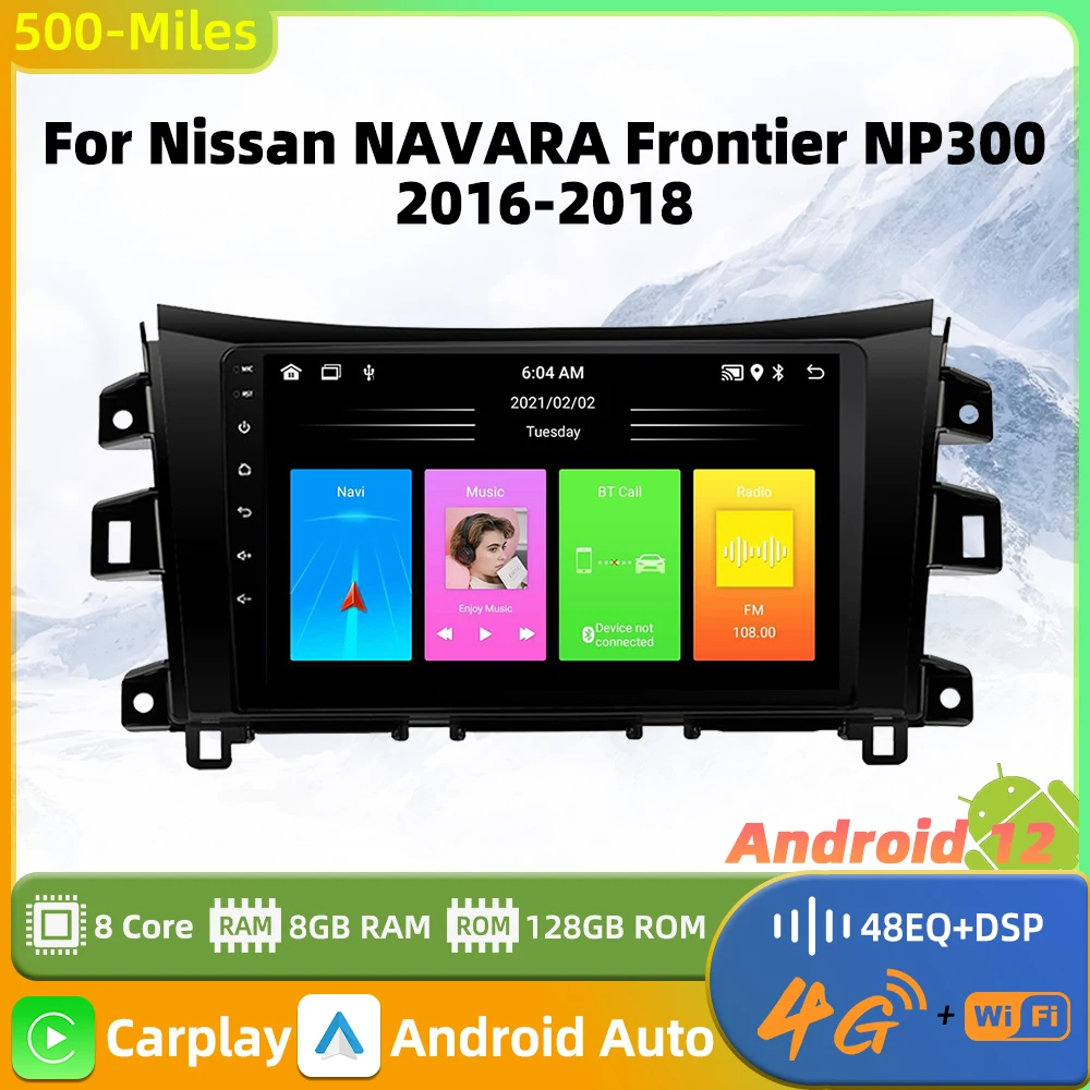 

2 Din Android Car Radio for Nissan NAVARA Frontier NP300 2016 - 2018 Car Stereo Multimedia Player GPS Navigation Audio Autoradio