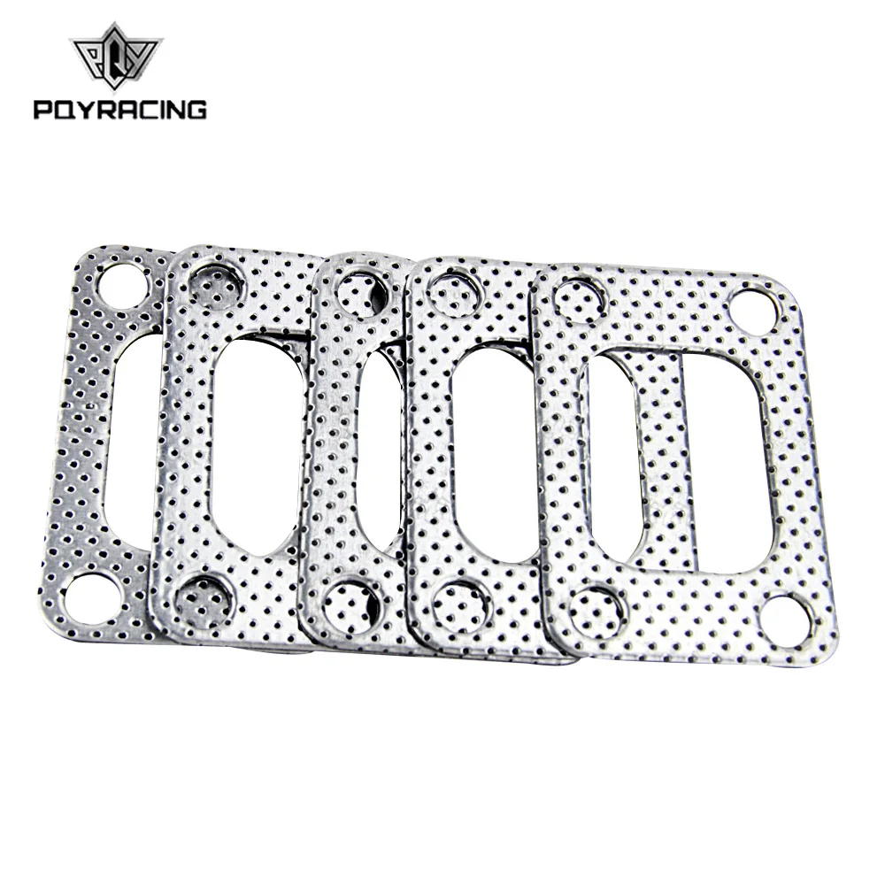 UNIVERSAL Aluminum T2 T25 T28 TURBO TO MANIFOLD GASKET 4 BOLT FOR  NISSAN SKYLINE 200SX PULSAR PQY4955