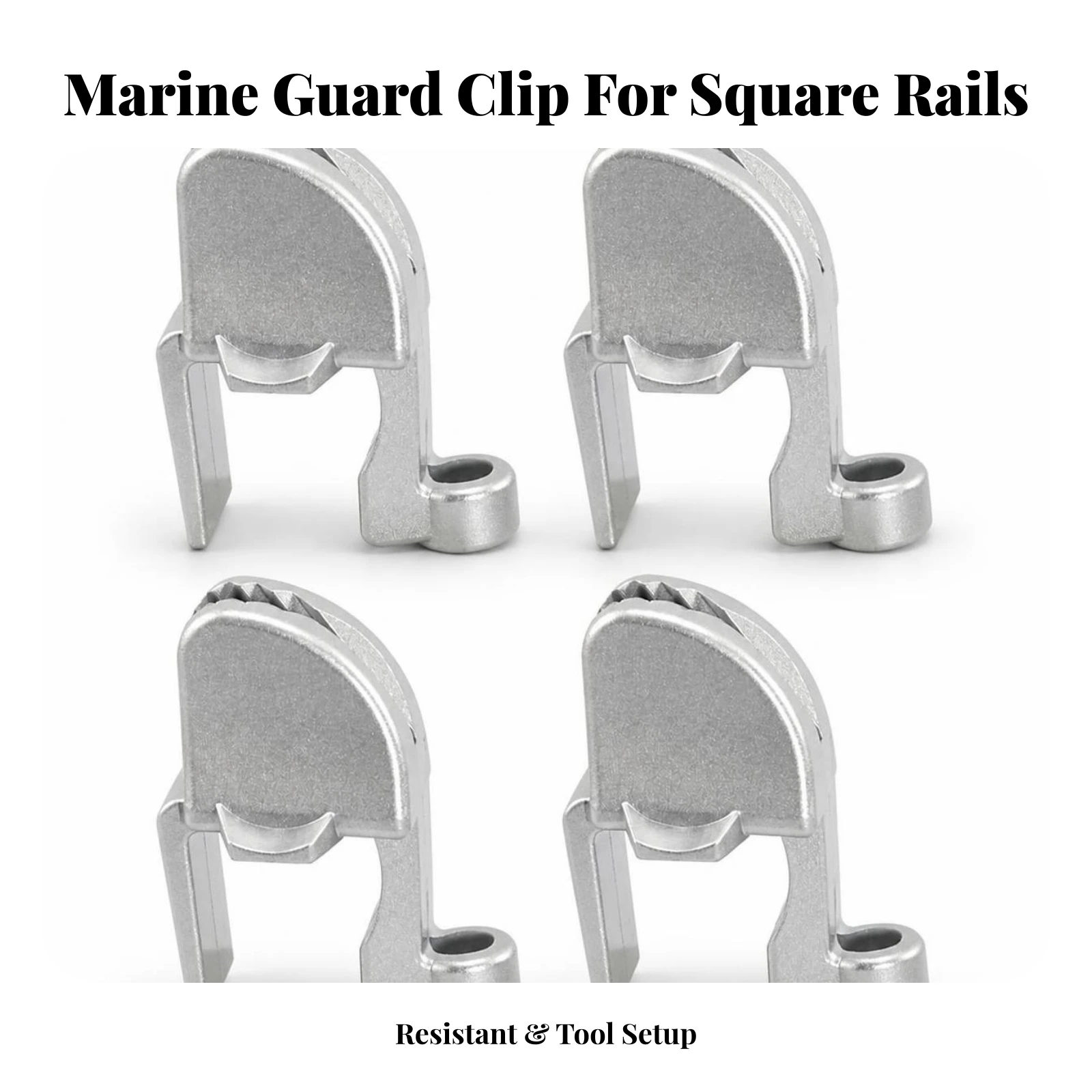 4 Pieces Boat Bumper Guard Clip Easy-to-Fit Boat Bumper Clip Bumper Guard Adjuster Compact Hardware Slim for Yacht Owners