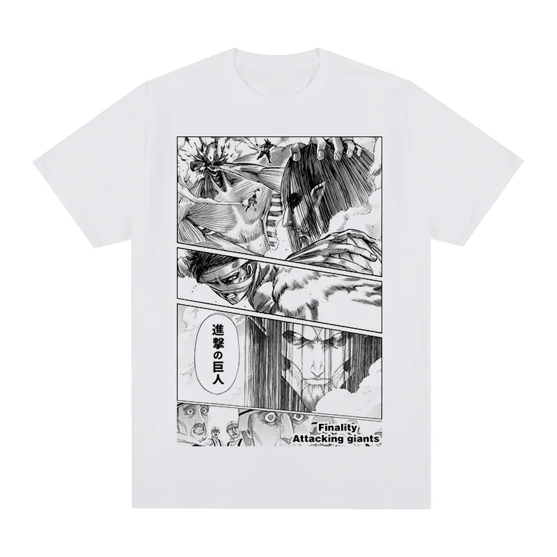 Attack On Titan Eren Yeager mikasa ackerman Rival Ackerman Vintage T-shirt Anime Cotton Men T shirt New Tee Tshirt Womens Tops