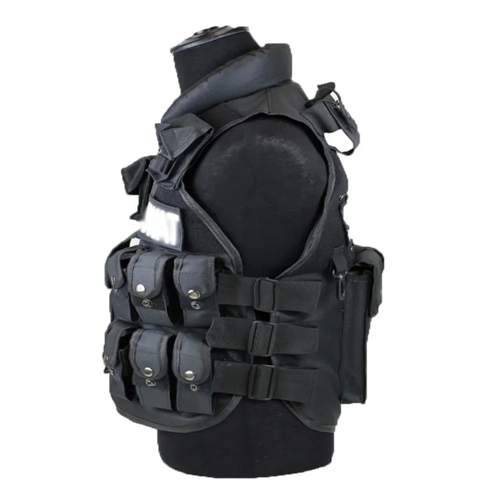 SWAT Multi Pockets Tactical Vest Hunting Outdoor Waistcaot Training CS Game Waist Coat Paintball Modular Security Guard Vests