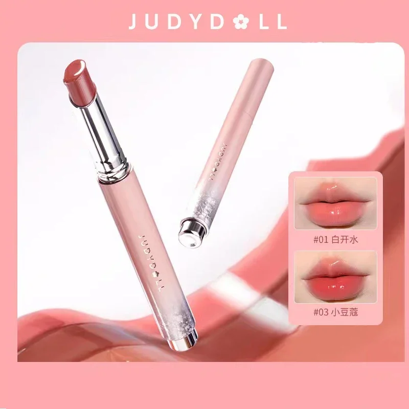 Judydoll-Rouge à Lèvres Liquide, Gelée de Clip, Scintillant, Hydratant Naturel, Solide, Brcorporelle, Maquillage, Cosmétiques