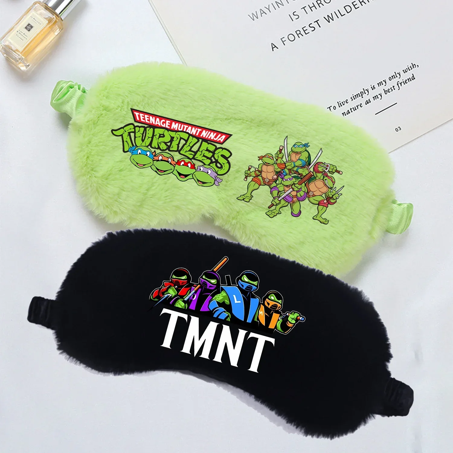 Masque de sommeil pour les yeux Teenage Mutant Ninja Turtles, cache-yeux anime, pour la sieste, les voyages, la relaxation, cadeaux d'anniversaire
