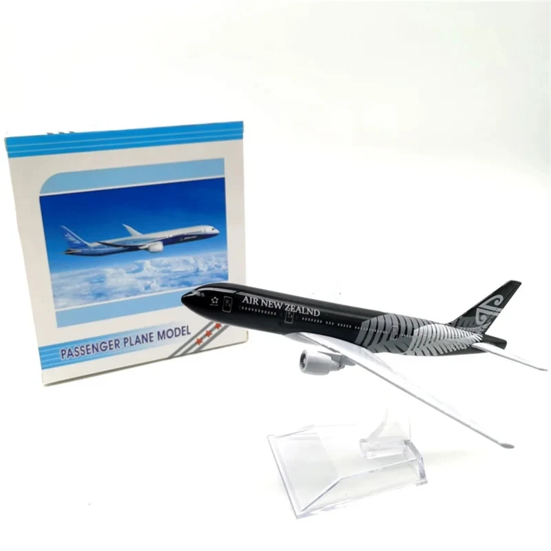 

16CM 1:400 Model Diecast Alloy Airplane Air New Zealand Boeing 777 Airline Display Toys Model Collection With Stand Display Fans