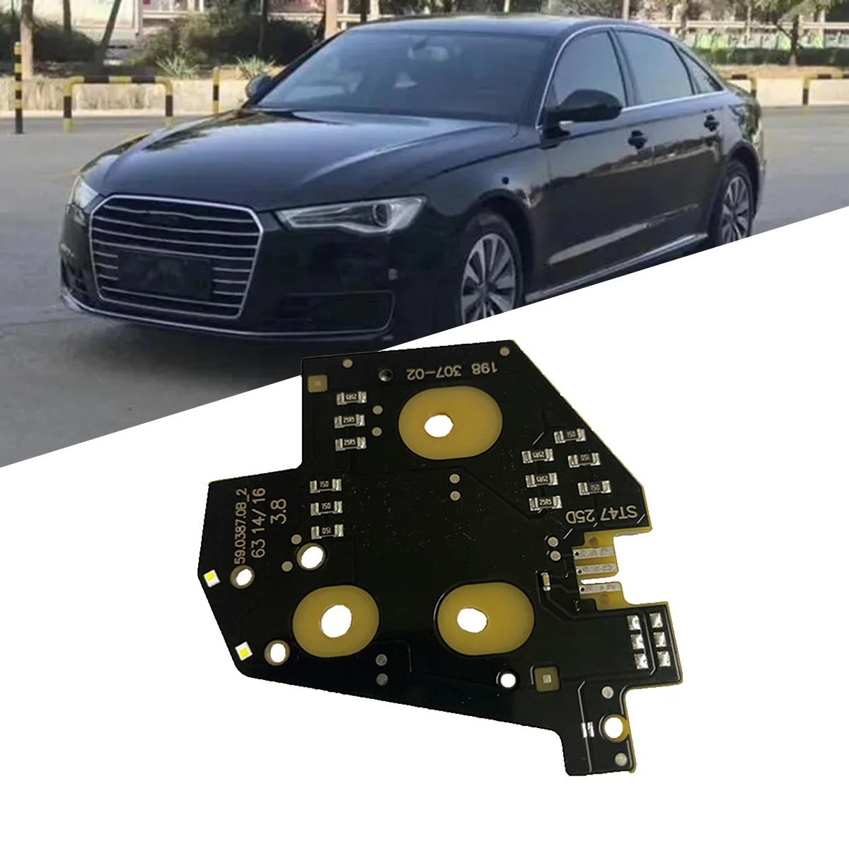 Car Headlight LED Module Board 5903870B2 AGR6975 for A6 S6 C7 4G 2016 590387 2 Angel Eye DRL Lights Source