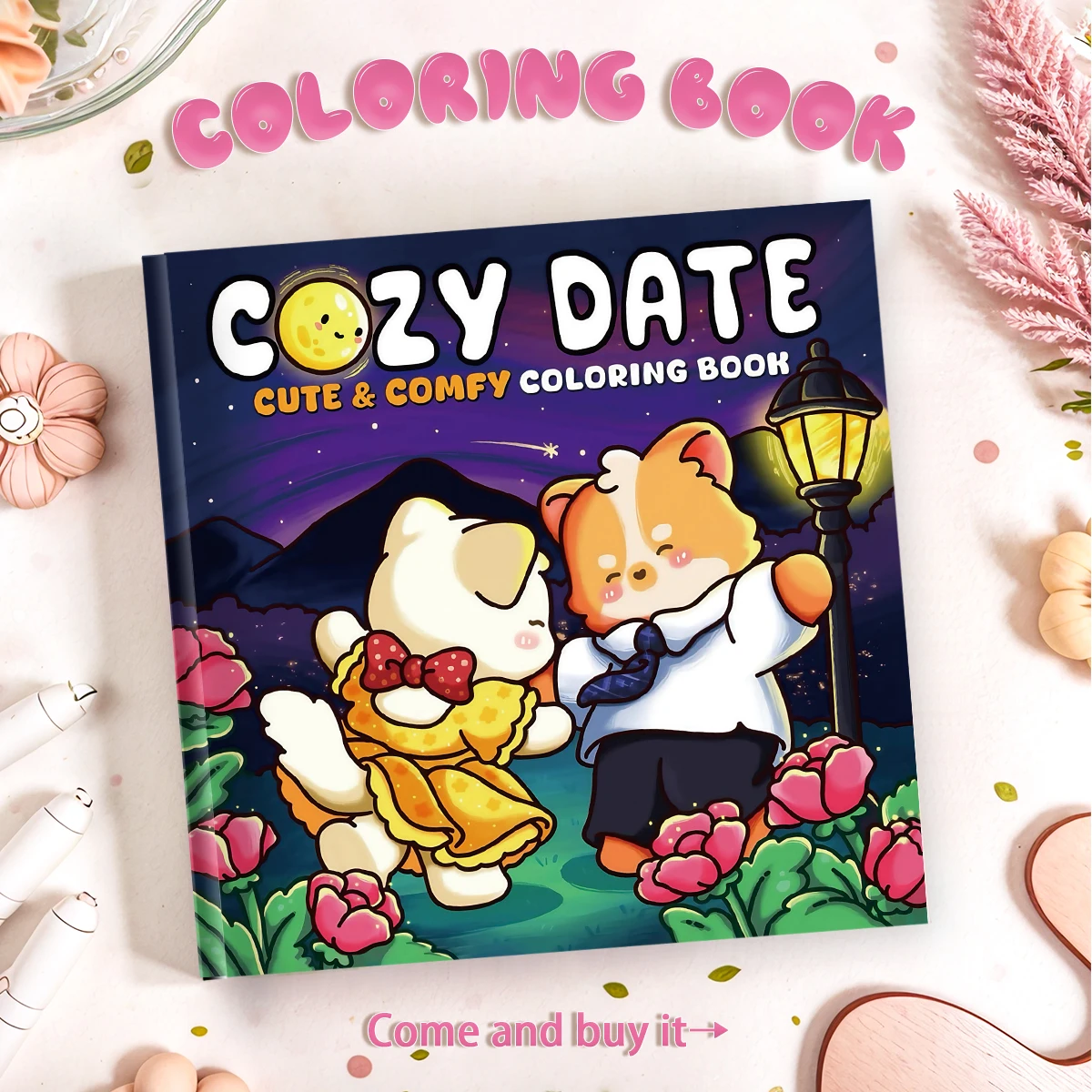 Libro para colorear para adultos Fuzzy Meowvies, creatividad, relajación y descompresión audaz, ocio y entretenimiento, adecuado para Halloween, Navidad, regreso a la escuela, regalos de decoración de otoño, pintura digital para artes y manualidades