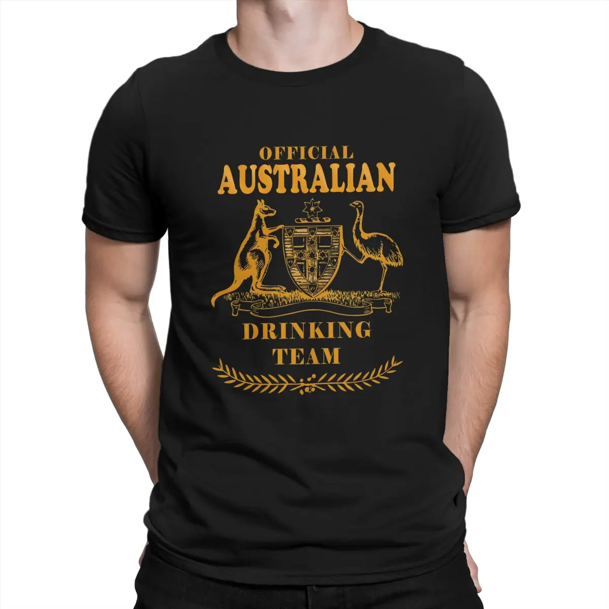 Australian Kangaroo Polyester TShirts Drinking Team Distinctive Homme T Shirt Hipster Tops