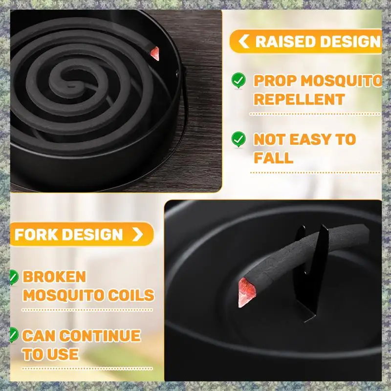

WON Metal Portable Mosquito Coil Holder,Household Mosquito Repellent Box,Classical Design Portable Mosquito Coil Holder