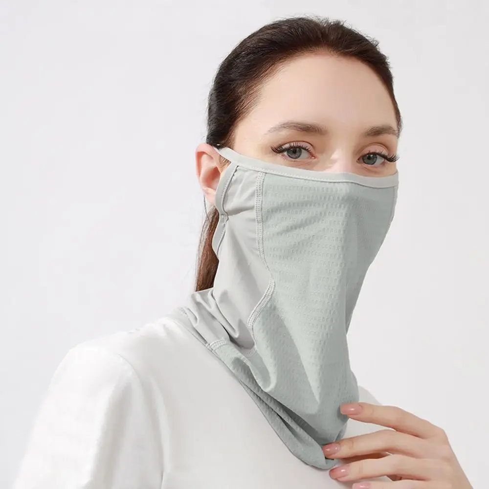 Mode Eis Seide Sommer Maske Sonnenschutz Winddicht Sonnenschutz Gesicht Schal Sport Mesh Radfahren Sturmhaube Laufen