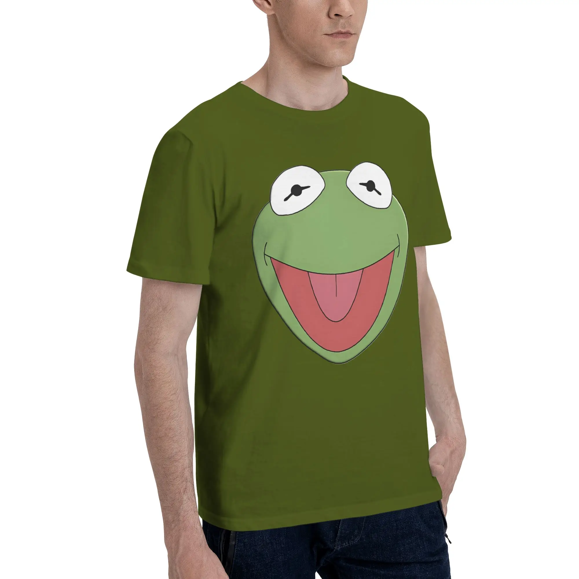 Kermits the Frog Graphic Print T Shirts for Men Women  Pure Cotton  Tee Shirt Clothing