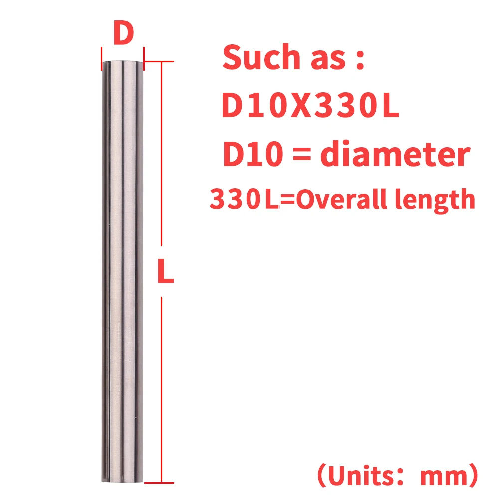 Solid Carbide Round Rod 3-20mm Diameter 330mm Length Wear Resistant  High Hardness CNC Machine Fine Grinding Tungsten Steel Bar