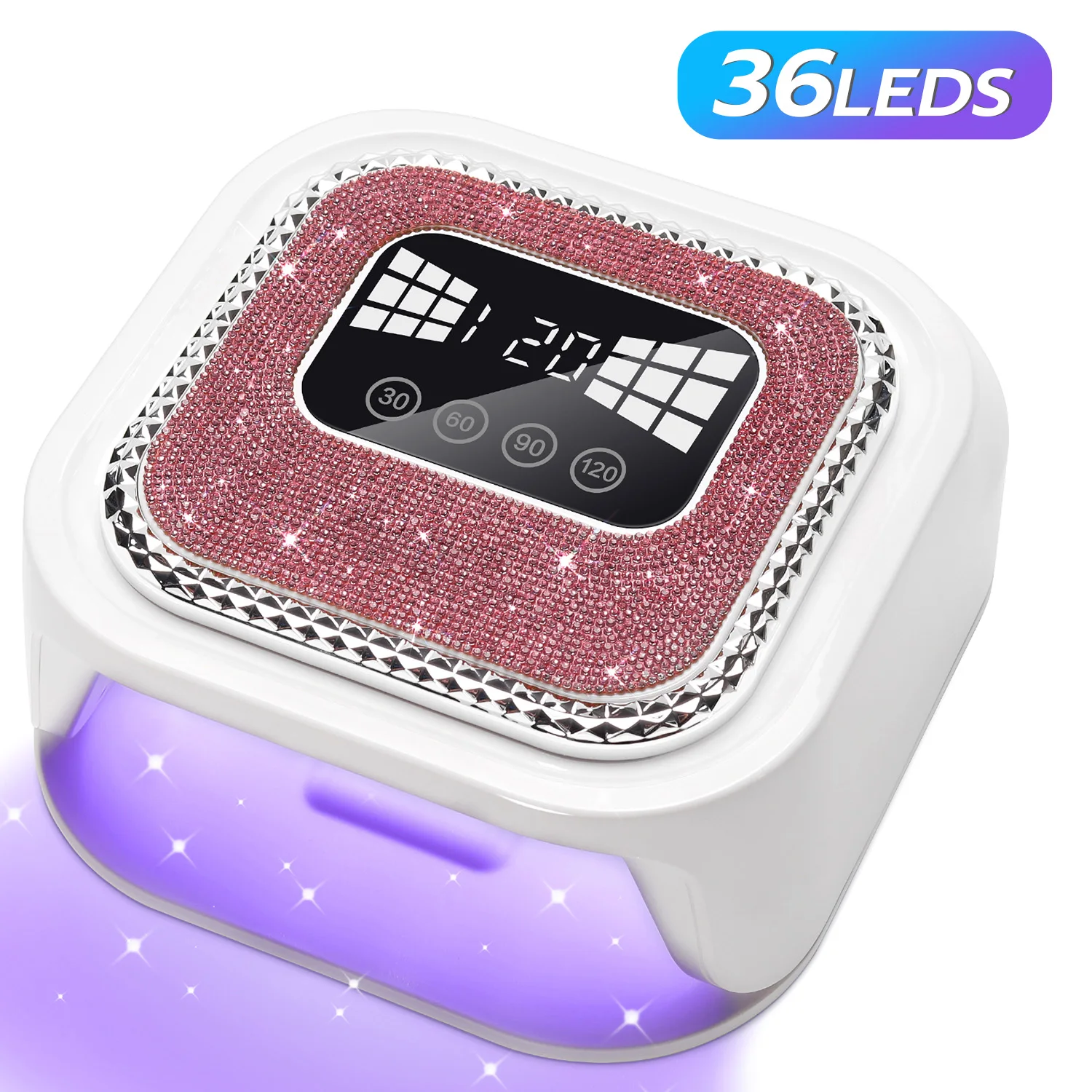 DianaBeauty 36LEDs UV LED Nail Lamp with 4 Timer Modes Nail Dryer for Curing All Gels Nail Polishing Professional Manicure Lamp