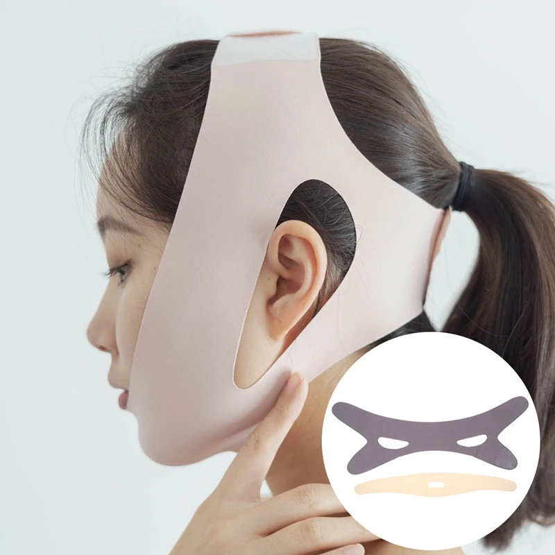 Reusable Face Slimming Bandage V Line Face Shaper Women Chin Cheek Lift Up Belt Facial Massage Strap Face Skin Care Beauty Tools