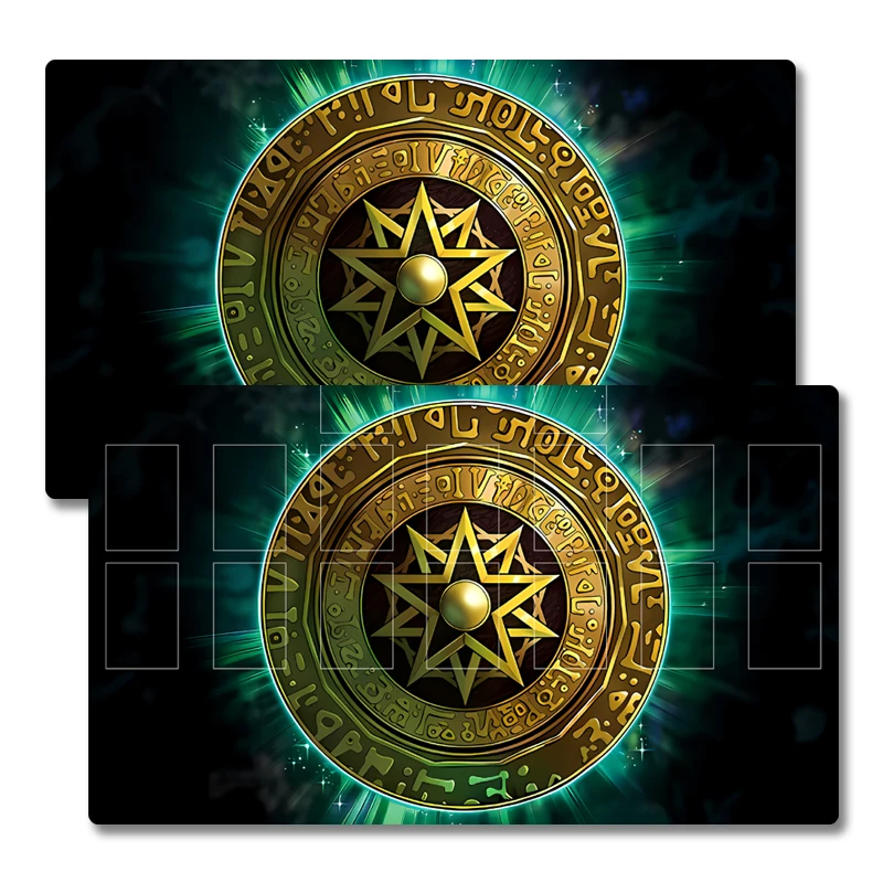 

Игровой коврик Yugioh Black Magician's Amulet Yu-Gi-Oh! TCG OCG Коллекционные карточные игры Коврик Duel Plate Резиновый коврик для карт Коврик для мыши
