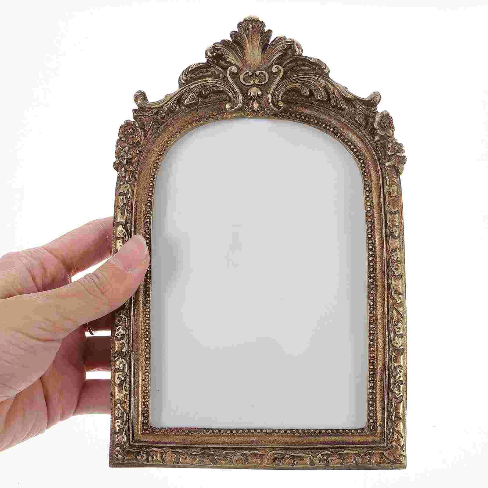 Oval Retro Photo Frame Vintage Picture Frames Gothic Resin Old Fashioned European