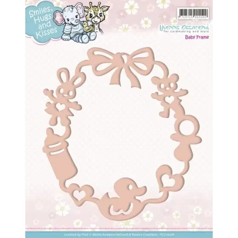 Piggy Craft Metall-Stanzformen, Stanzform, Kinderwagen, Ring, Elefant, Scrapbook, Papier, Bastelmesser, Form, Klinge, Stanzschablone