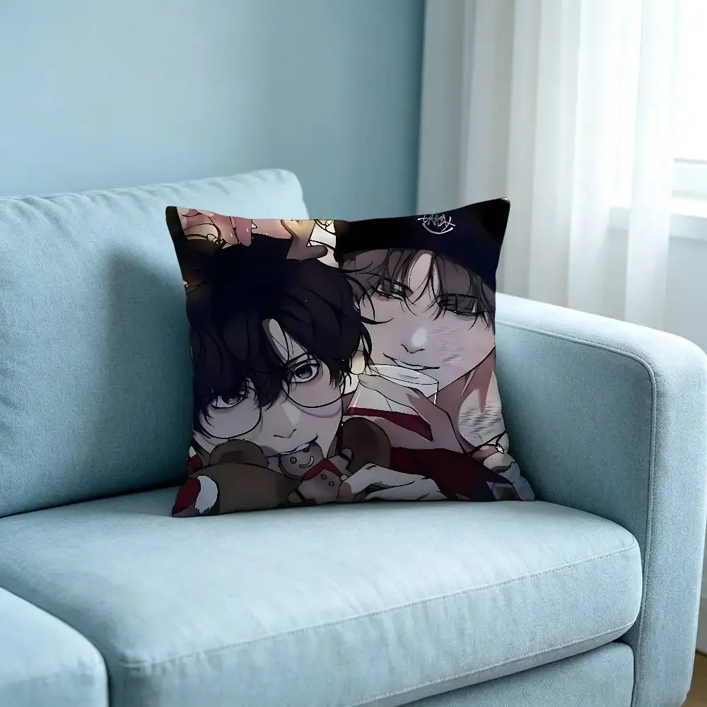 Manhwa Lost In The Cloud Customizable Square Pillowcases, Stylish And Soft, Perfect For Beds, Cars, And Sofas.