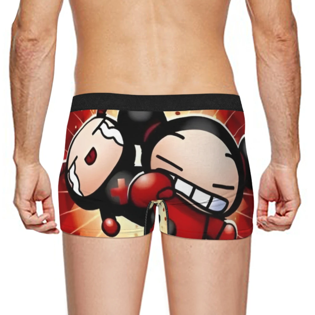 Simpatico cartone animato Pucca Garu Boxer Mutandine da uomo Mutande Maschili Traspiranti Uomo Boxer Intimo per uomo