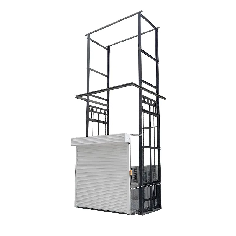 

Freight elevator lift warehouse factory single rail double rail hydraulic freight elevator automatic