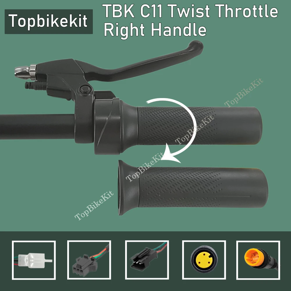 T Ebike Bafang Motor Throttle Julet WP/2.8/SM/Higo Plug Ebike Twist Grip throttle for Bafang Mid Motor 22.2mm Handlbar