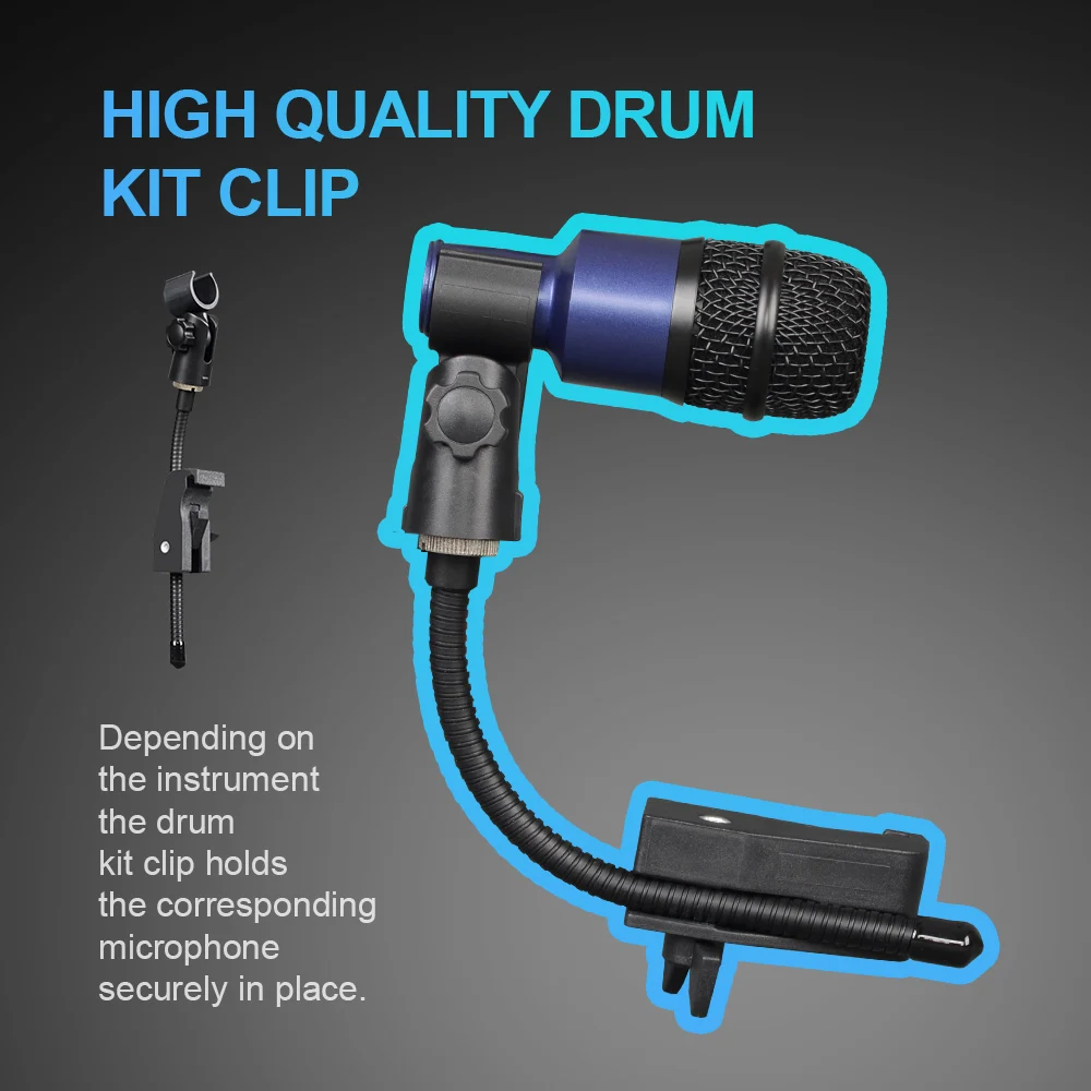 Tambor Microfone Instrumento Kick Drum Snare & Tomtoms & Conga Microfone Microfone Dinâmico