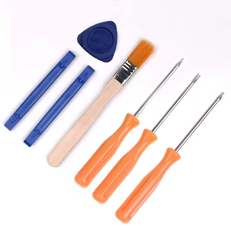 Tamperproof Hole Repairing Opening Tool 7PCS Screw Driver Torx T6 T8 T10 Repairing Tool For PS5 For PS4 For PS3 For Xbox One 360