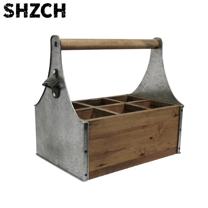 Rustic Wood & Metal Storage Ca - Gardening Tools Vintage review and price