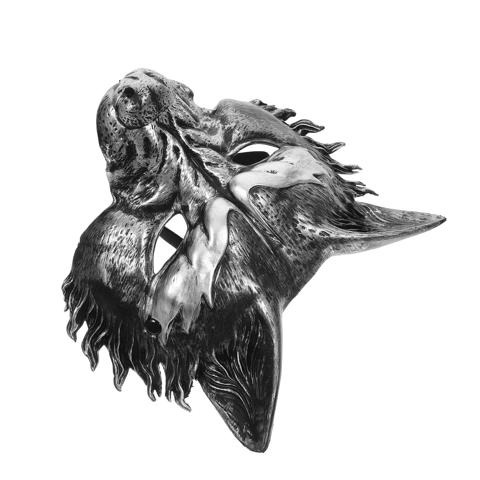 

Vintage Wolf Mask Realistic Half Face Animal Masquerade Halloween Party Mask Costume for Men Women Adults Decorative Masks