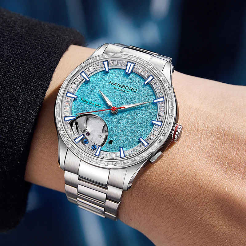 HANBORO Chime Series Modified Movement Men's Personalized Automatic Mechanical Watch