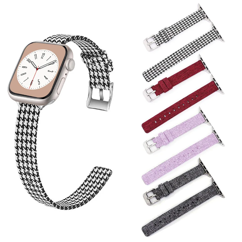 حزام منسوج من النايلون لساعة Apple IWatch Canvas Strap Apple Watch S10