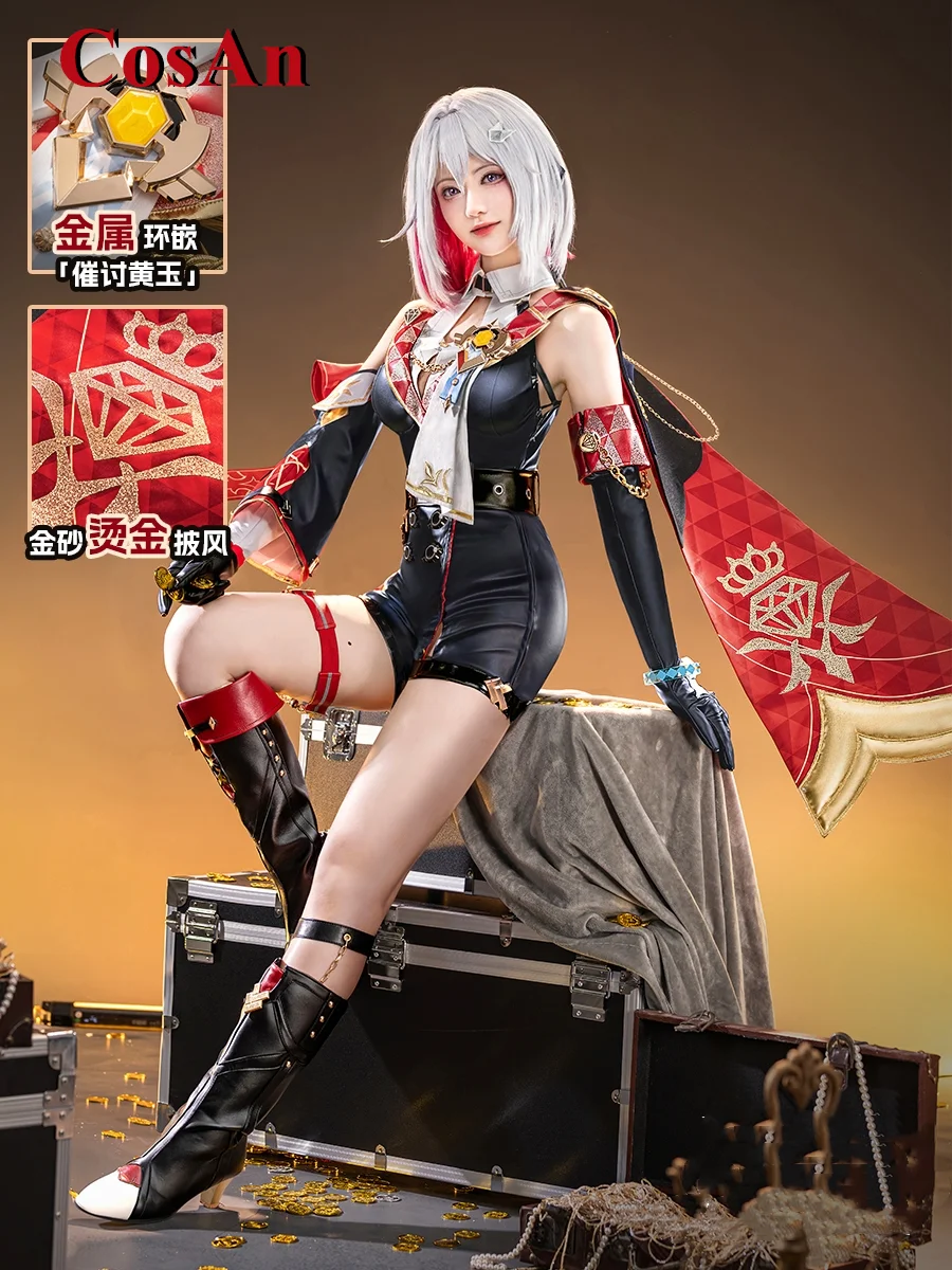 CosAn Hot Game Honkai: Star Rail Topaz Cosplay Costume Gorgeous Sweet Formal Dress Activity Party Role Play Clothing