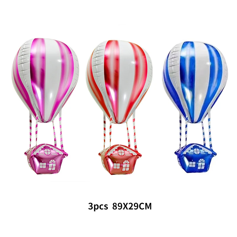 1Pcs 4D Bunte Aluminium Film Heißer Luft Ballon Baby Dusche Decor Helium Ballon Hochzeit Dekoration Kinder Geburtstag Partei Liefert – Detail 2