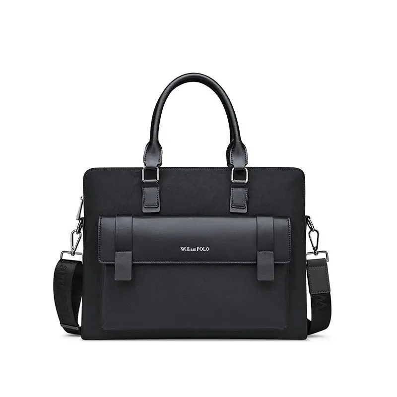 Briefcase Business Commuter Versatile Handbag Document Single Shoulder Crossbody Men's Luxury Brand Men Bags Messenger Leather