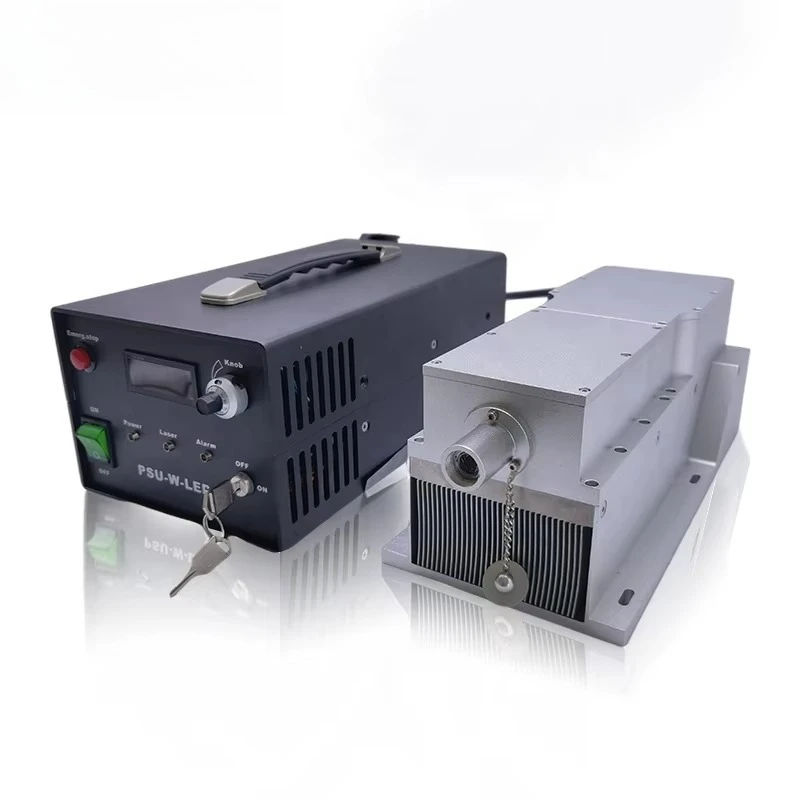L'illuminazione dpss 473nm 20000mw mostra le parti blu dell'attrezzatura industriale per sensori dello spettro raman