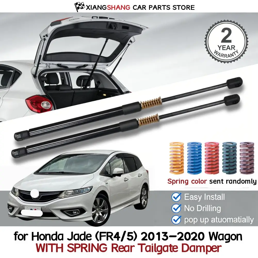 

2pcs Rear Auto Open With Spring Damper for Honda Jade (FR4/5) 2013-2020 Wagon Trunk Boot Gas Charged Gas Struts