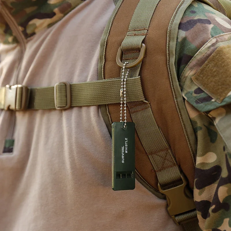 1/2/6/10/30 PCS Fischio a 3 frequenze Sopravvivenza ad alto decibel Fischio audio multiplo portatile per esterni per escursioni di emergenza in campeggio