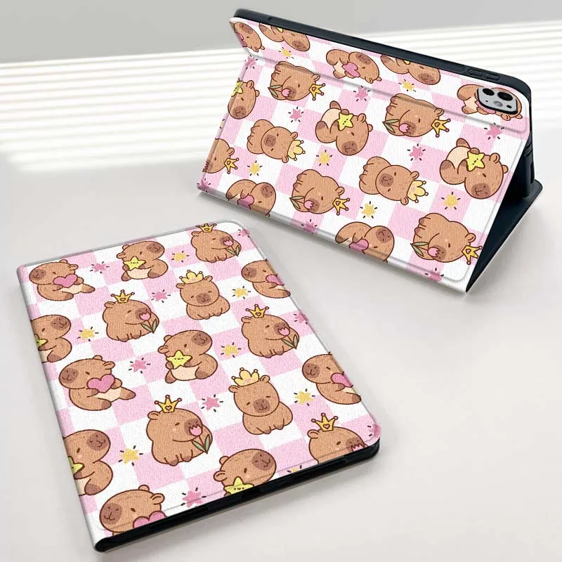 

Cartoon anime capibala For iPad Pro Air Mini 1 2 3 4 5 6 7 7th 8th 9th 10th 11th 10.2 9.7 10.5 10.9 11 12.9 Tablet Case
