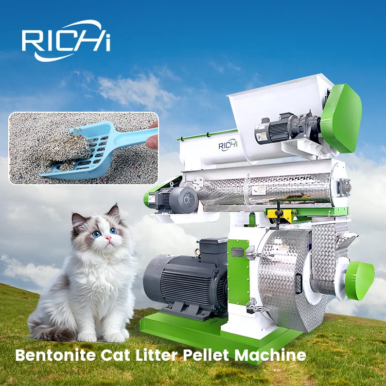 ATV&UTVRICHI cat Litter Production Machinery - CE Certification Bentonite cat Litter Granulator Machine