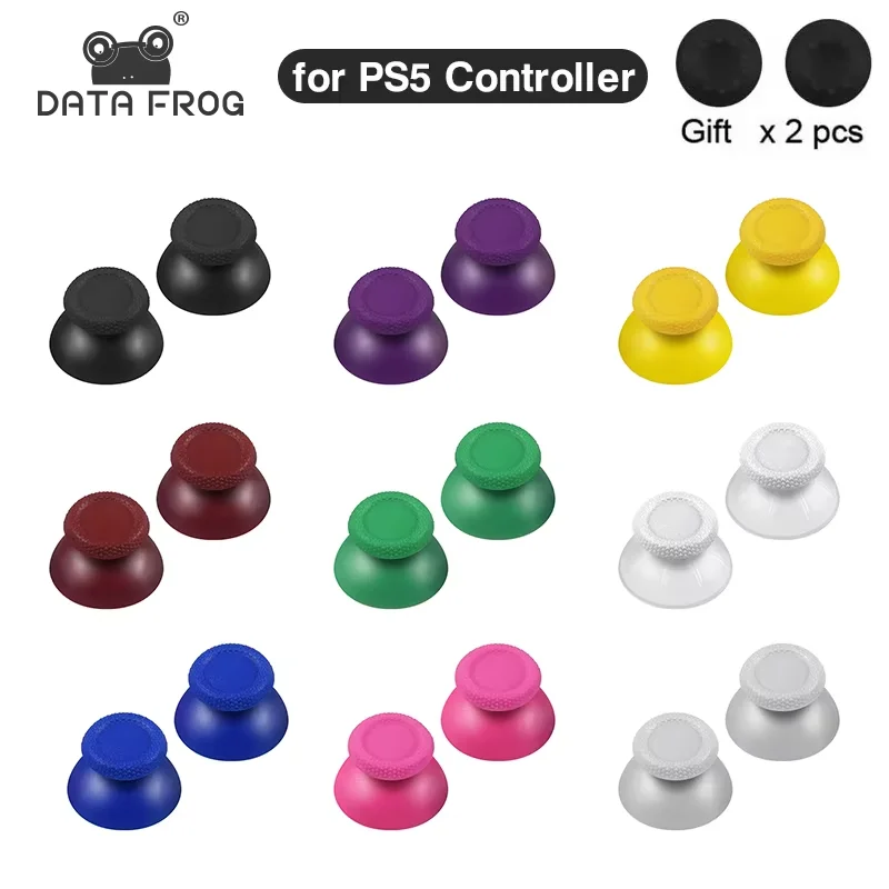 DATA FROG Controller Joystick Replacement Analog Thumbsticks Grip Cap Button for PS5 Compatible Gamepad Joystick Accessories