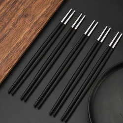 Japanese 1/2/5 Pairs Chopsticks 304 Stainless Steel Non-Slip Chopstick Metal Sushi Sticks Korean Food Chinese Chopsticks Set