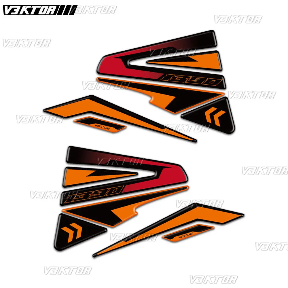 3D Resin Tank Pad Sticker Motorcycle Fuel Tank Protection Decal For KTM 1390 Super Duke R EVO 2024 image 3