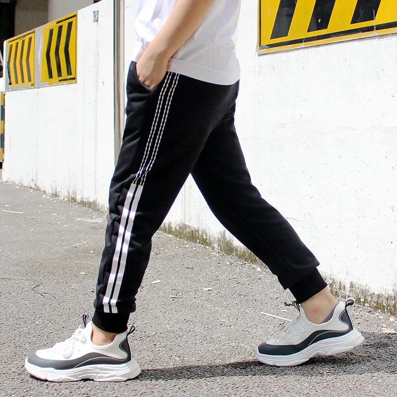 Boy Pants Korean Style Fashion Spring Autumn Cotton Sport Pants Teens Adolescent Sweatpant 10 12 Years Kids Leisure Trousers