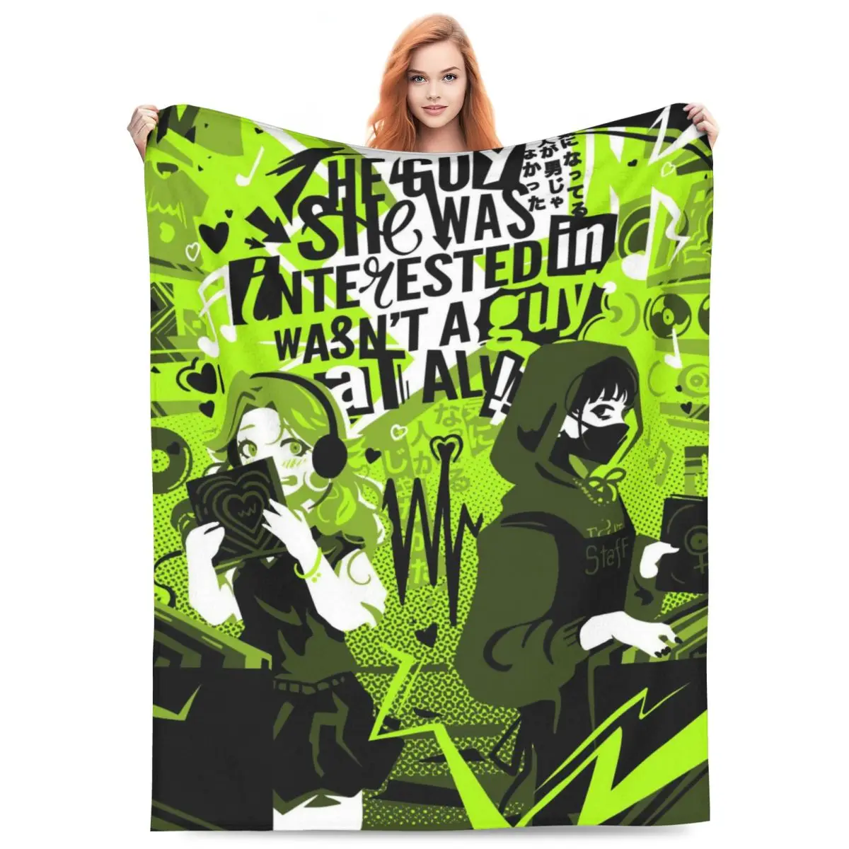 Custom The Guy She Was Interested In Wasn't A Guy At All Skicomfort Blankets Warm Flannel Throw Blanket for Office Bedspreads